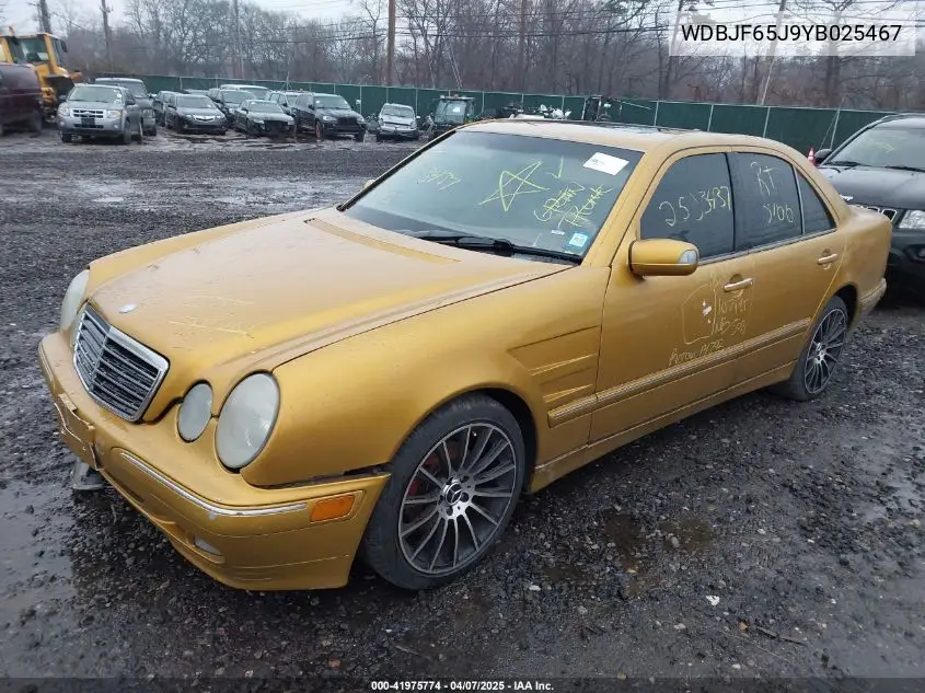 2000 Mercedes-Benz E 320 VIN: WDBJF65J9YB025467 Lot: 41975774