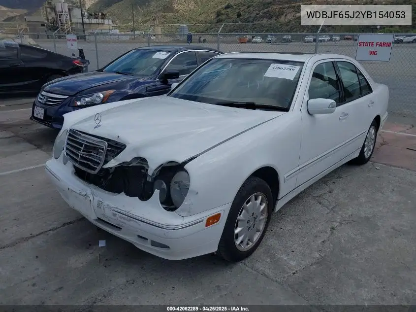 2000 Mercedes-Benz E 320 VIN: WDBJF65J2YB154053 Lot: 42062289
