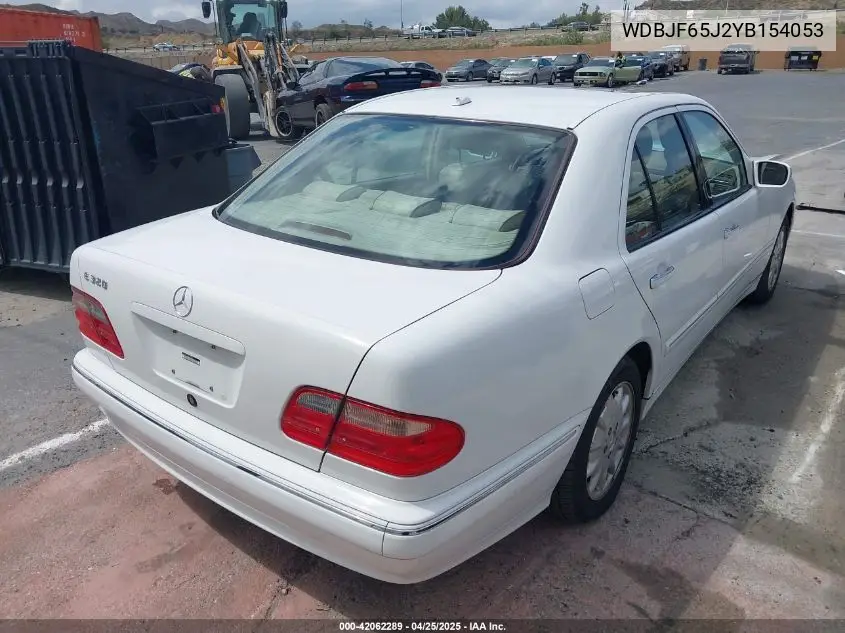 2000 Mercedes-Benz E 320 VIN: WDBJF65J2YB154053 Lot: 42062289