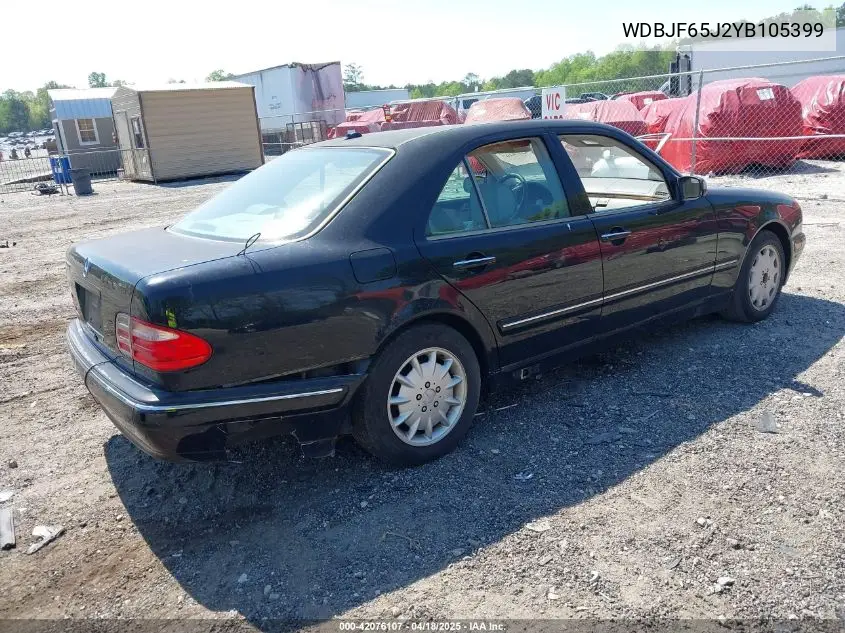 2000 Mercedes-Benz E 320 VIN: WDBJF65J2YB105399 Lot: 42076107