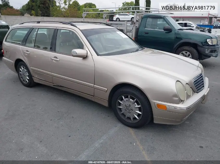 2000 Mercedes-Benz E 320 VIN: WDBJH65J8YA981779 Lot: 42107928