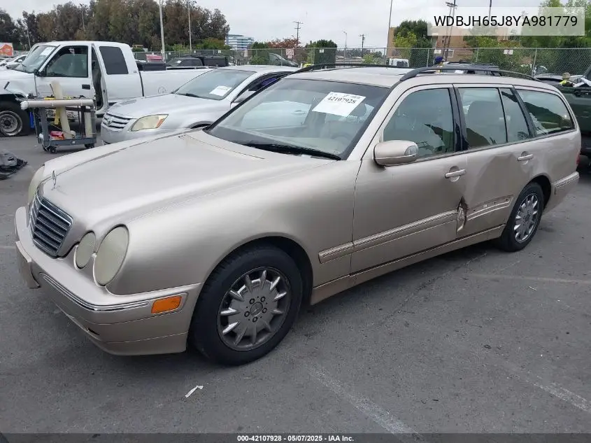 2000 Mercedes-Benz E 320 VIN: WDBJH65J8YA981779 Lot: 42107928