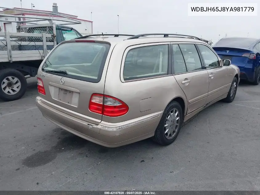 2000 Mercedes-Benz E 320 VIN: WDBJH65J8YA981779 Lot: 42107928