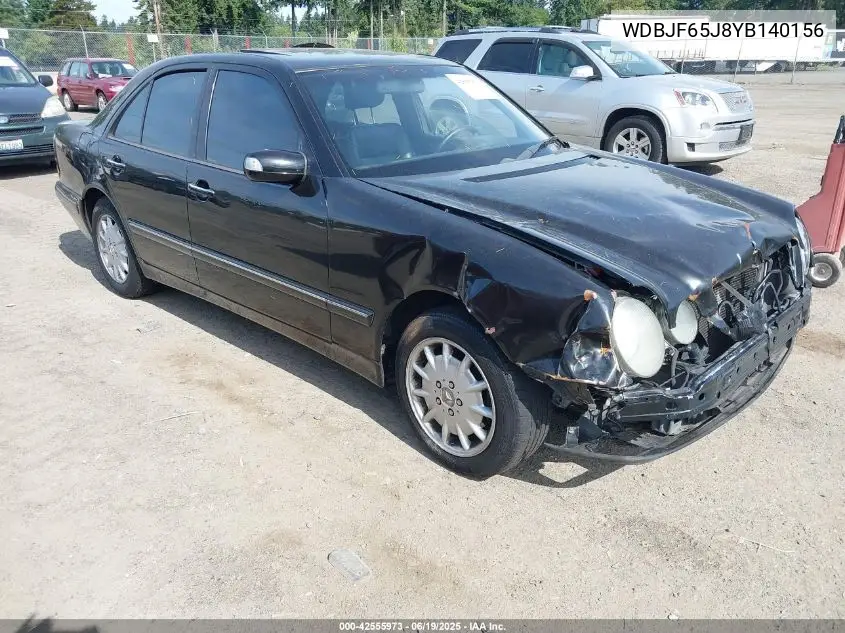 2000 Mercedes-Benz E 320 VIN: WDBJF65J8YB140156 Lot: 42555973