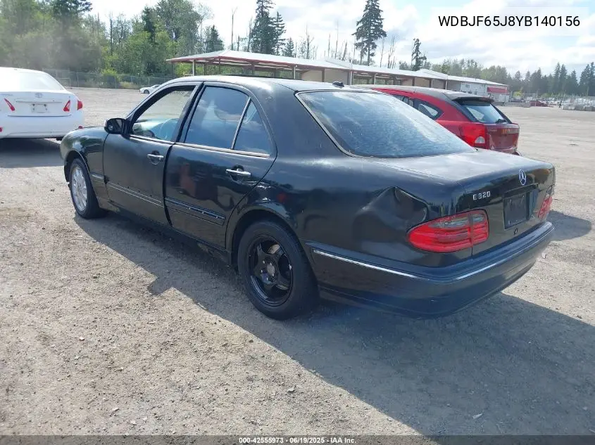 2000 Mercedes-Benz E 320 VIN: WDBJF65J8YB140156 Lot: 42555973