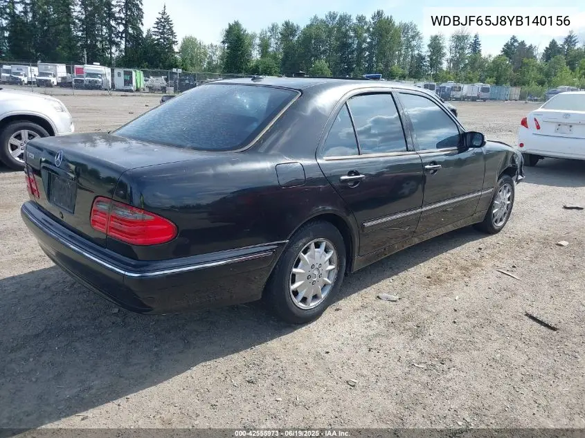 2000 Mercedes-Benz E 320 VIN: WDBJF65J8YB140156 Lot: 42555973