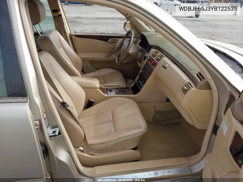 2000 Mercedes-Benz E 320 VIN: WDBJF65J3YB122535 Lot: 42599144