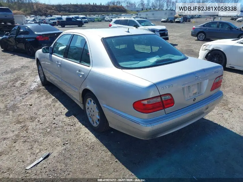 2001 Mercedes-Benz E 320 4M VIN: WDBJF82J81X058338 Lot: 41931472