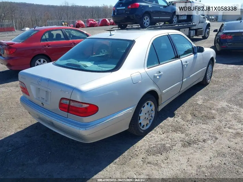 2001 Mercedes-Benz E 320 4M VIN: WDBJF82J81X058338 Lot: 41931472