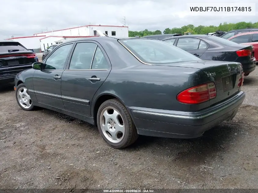 2001 Mercedes-Benz E 430 VIN: WDBJF70J11B174815 Lot: 42209530