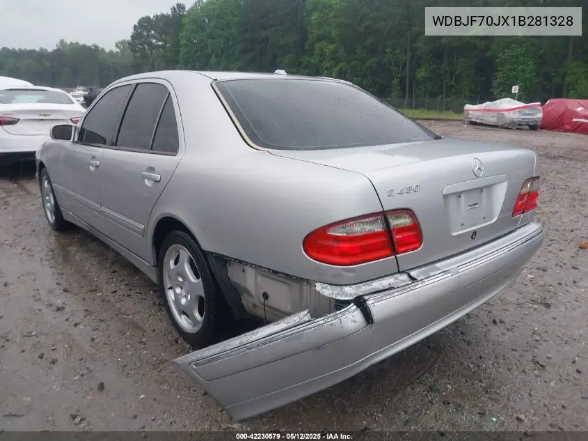 2001 Mercedes-Benz E 430 VIN: WDBJF70JX1B281328 Lot: 42230579