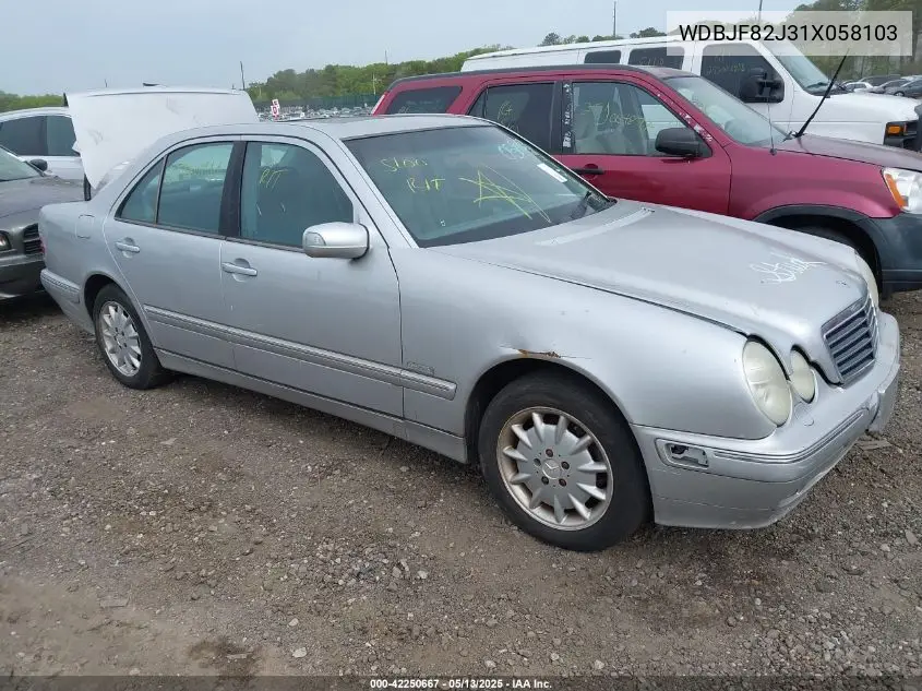 2001 Mercedes-Benz E 320 4M VIN: WDBJF82J31X058103 Lot: 42250667