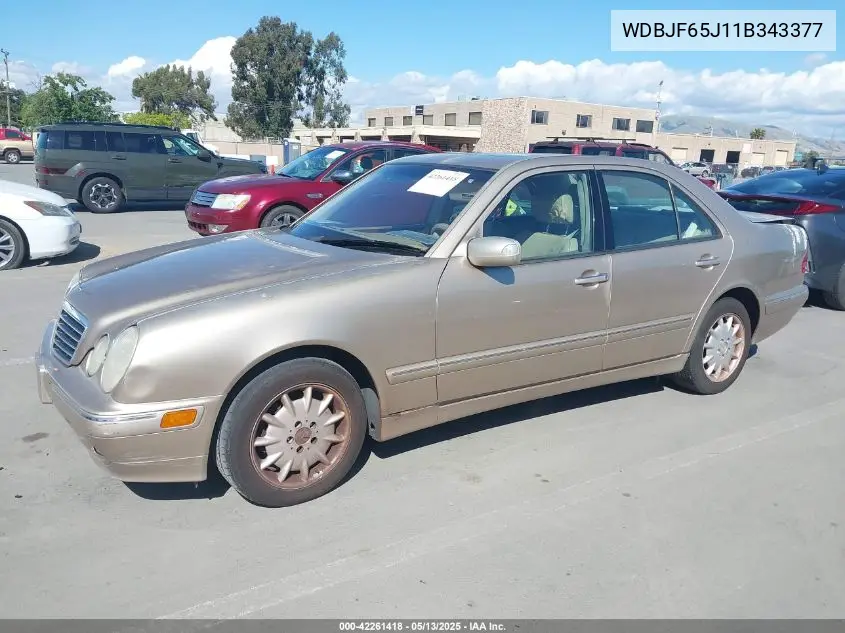 2001 Mercedes-Benz E 320 VIN: WDBJF65J11B343377 Lot: 42261418