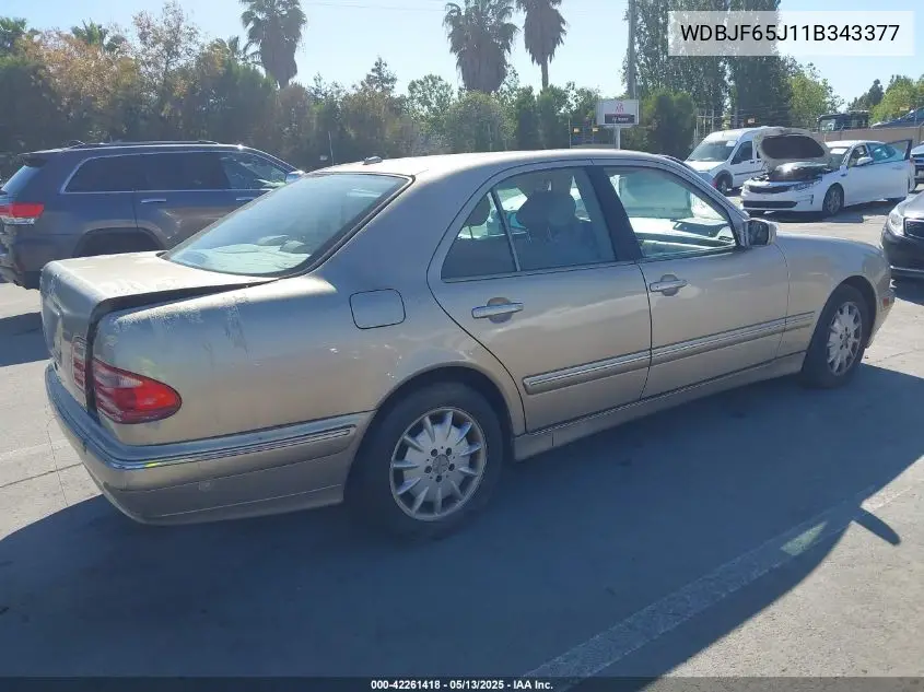 2001 Mercedes-Benz E 320 VIN: WDBJF65J11B343377 Lot: 42261418
