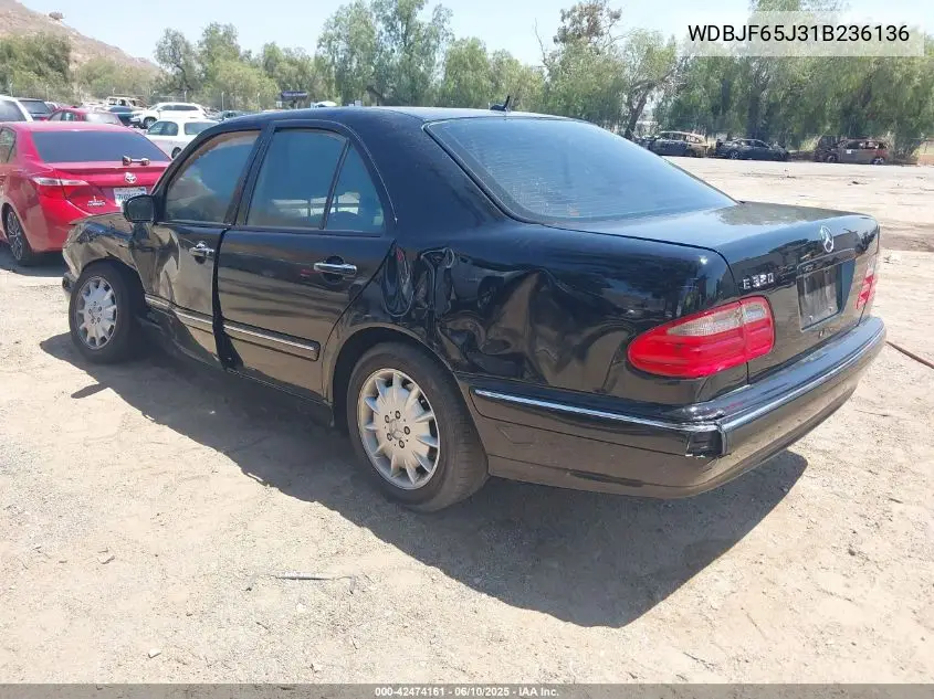 2001 Mercedes-Benz E 320 VIN: WDBJF65J31B236136 Lot: 42474161