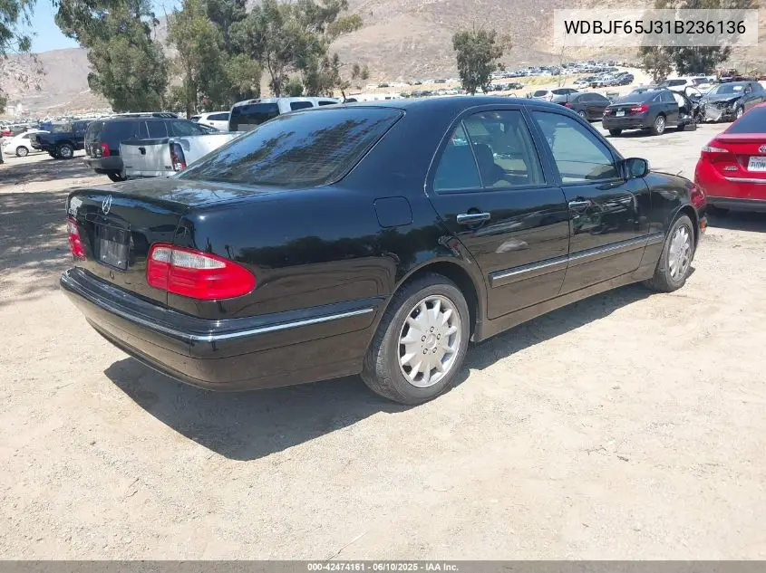 2001 Mercedes-Benz E 320 VIN: WDBJF65J31B236136 Lot: 42474161