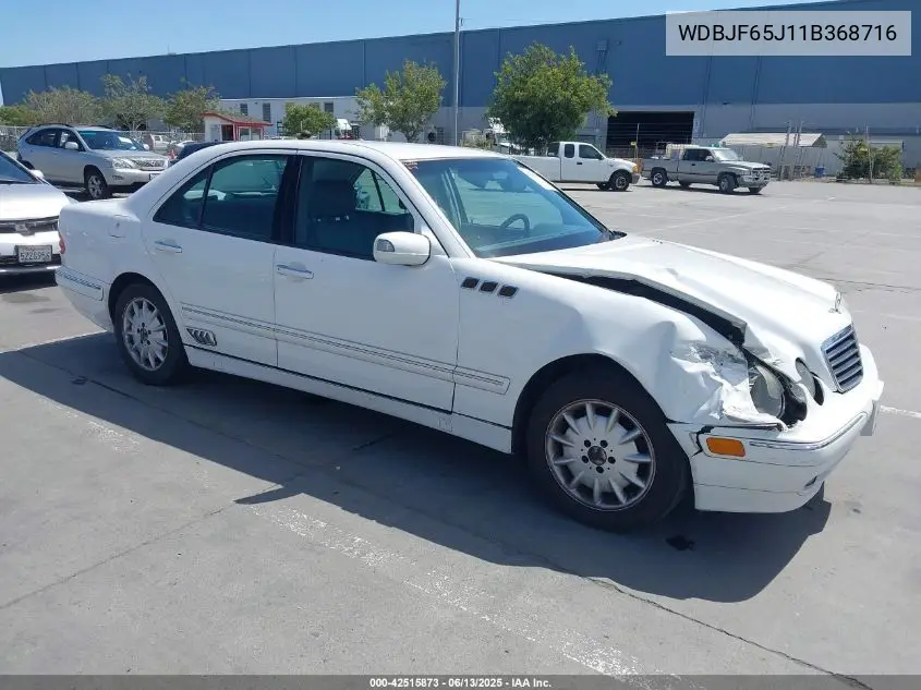 2001 Mercedes-Benz E 320 VIN: WDBJF65J11B368716 Lot: 42515873