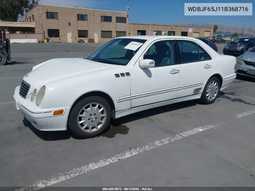 2001 Mercedes-Benz E 320 VIN: WDBJF65J11B368716 Lot: 42515873