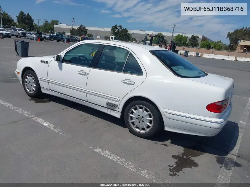 2001 Mercedes-Benz E 320 VIN: WDBJF65J11B368716 Lot: 42515873