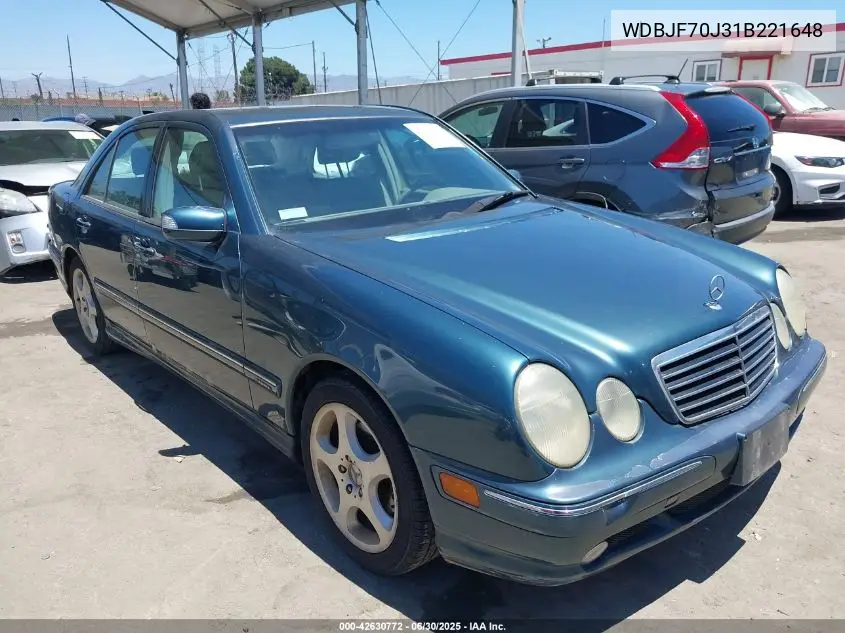 2001 Mercedes-Benz E 430 VIN: WDBJF70J31B221648 Lot: 42630772