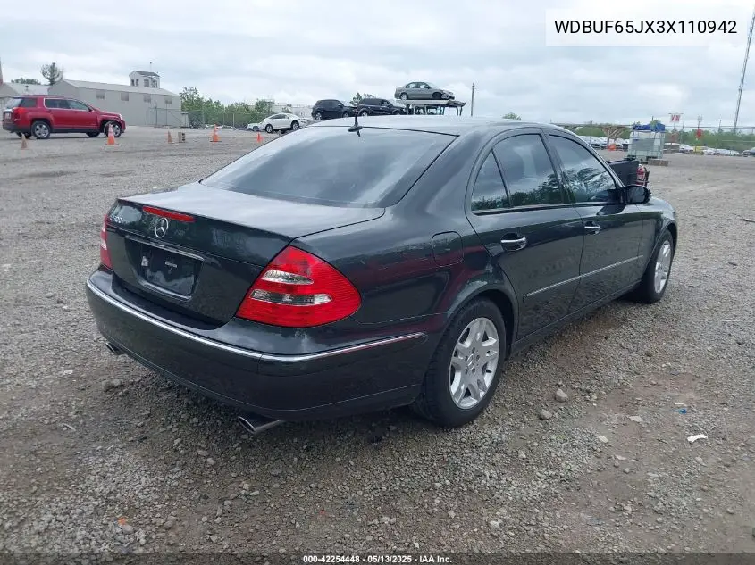 wdbuf65jx3x110942 WDBUF65JX3X110942 2003 Mercedes-Benz E 320