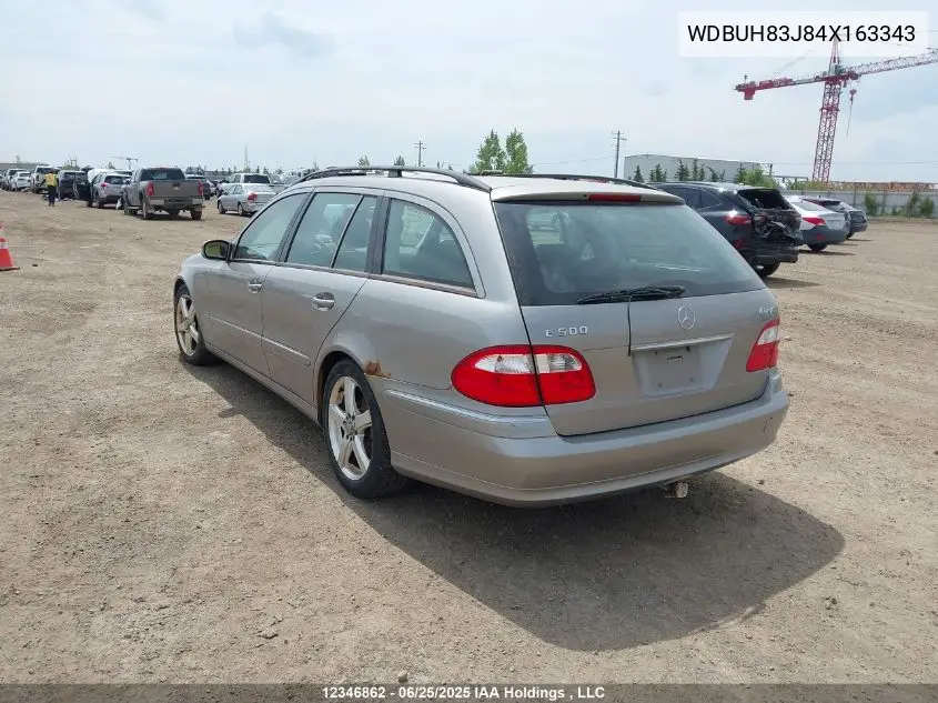 2004 Mercedes-Benz E 500 4Matic VIN: WDBUH83J84X163343 Lot: 12346862