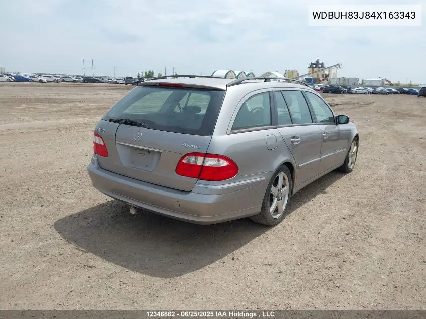 2004 Mercedes-Benz E 500 4Matic VIN: WDBUH83J84X163343 Lot: 12346862