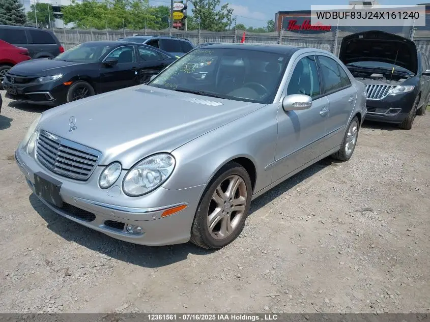 2004 Mercedes-Benz E 500 4Matic VIN: WDBUF83J24X161240 Lot: 12361561