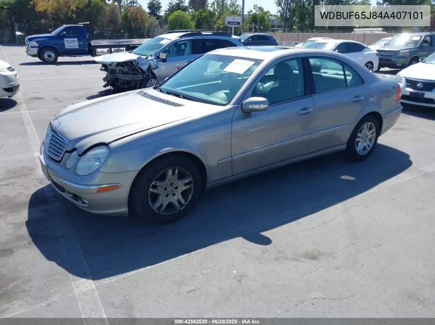 2004 Mercedes-Benz E 320 VIN: WDBUF65J84A407101 Lot: 42562539