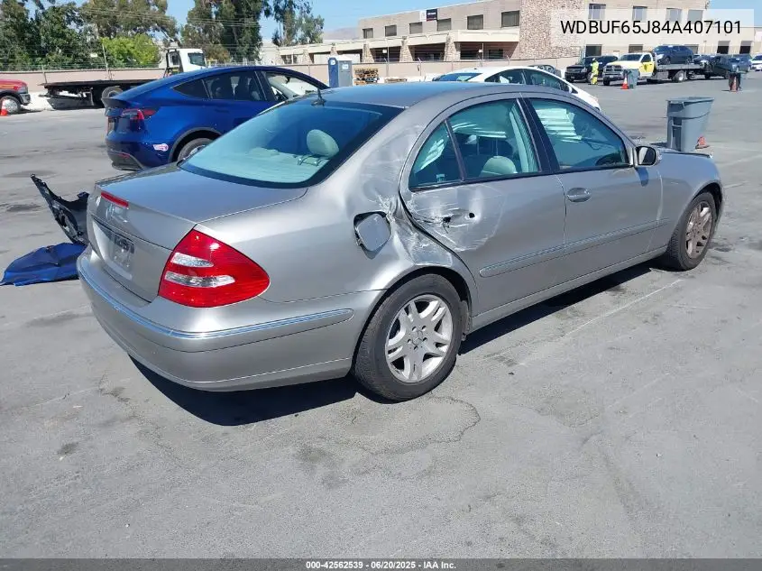 2004 Mercedes-Benz E 320 VIN: WDBUF65J84A407101 Lot: 42562539