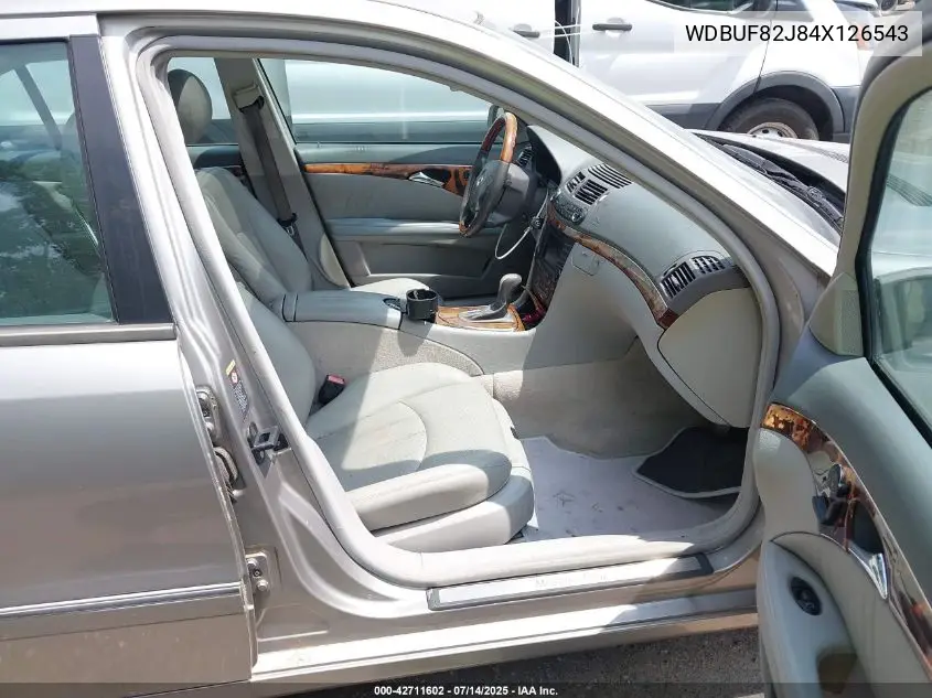 2004 Mercedes-Benz E 320 4Matic VIN: WDBUF82J84X126543 Lot: 42711602