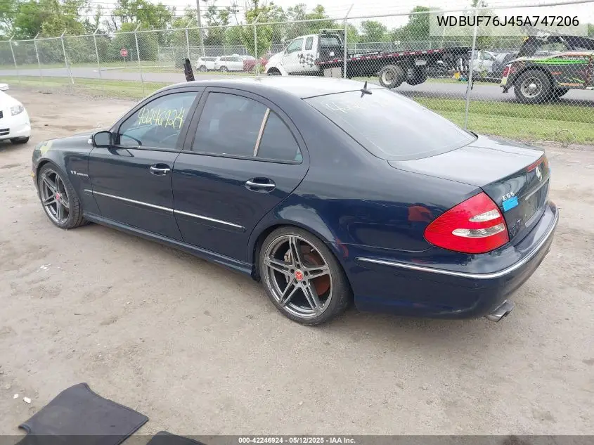 2005 Mercedes-Benz E 55 Amg VIN: WDBUF76J45A747206 Lot: 42246924