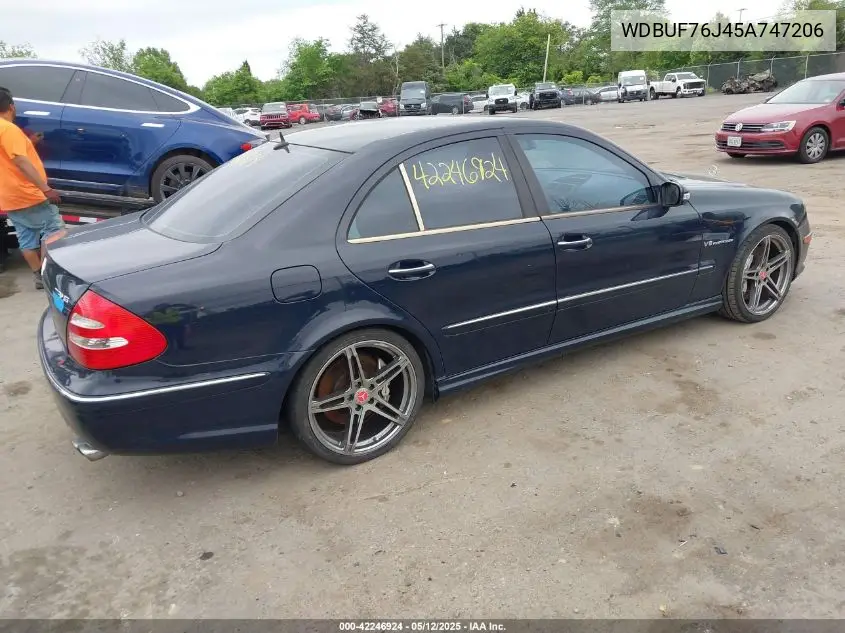 2005 Mercedes-Benz E 55 Amg VIN: WDBUF76J45A747206 Lot: 42246924