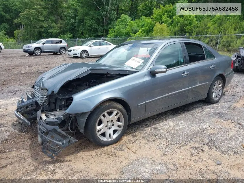 2005 Mercedes-Benz E 320 VIN: WDBUF65J75A682458 Lot: 42248500