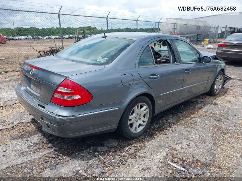 2005 Mercedes-Benz E 320 VIN: WDBUF65J75A682458 Lot: 42248500