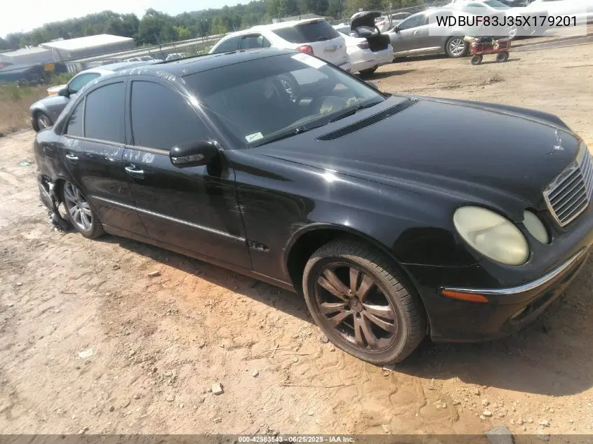 2005 Mercedes-Benz E 500 4Matic VIN: WDBUF83J35X179201 Lot: 42583543