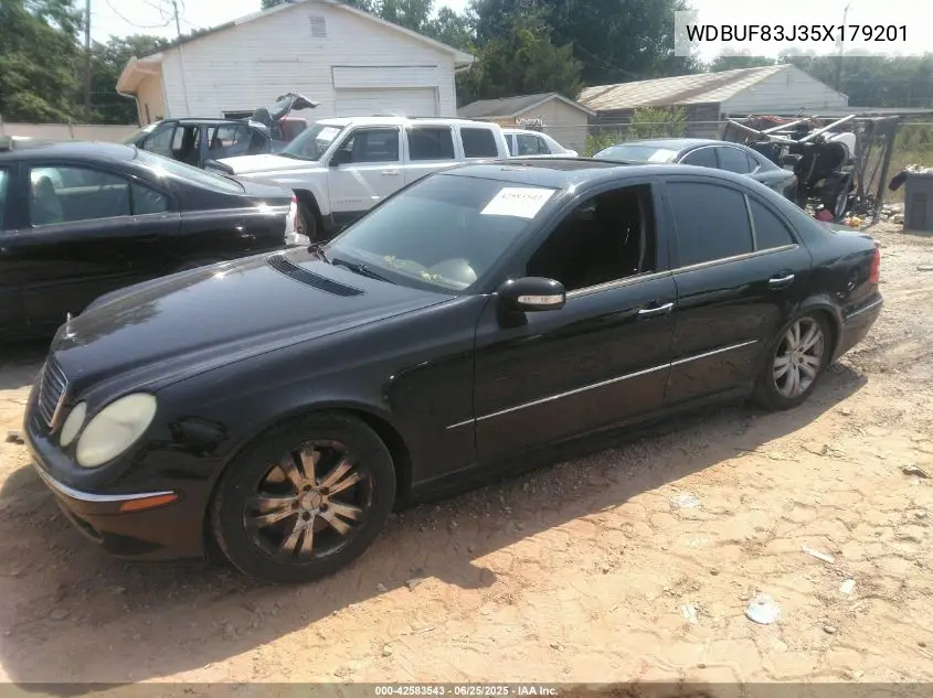 2005 Mercedes-Benz E 500 4Matic VIN: WDBUF83J35X179201 Lot: 42583543