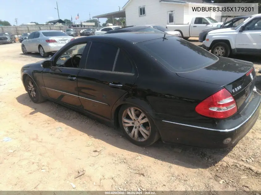 2005 Mercedes-Benz E 500 4Matic VIN: WDBUF83J35X179201 Lot: 42583543