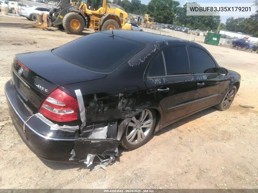 2005 Mercedes-Benz E 500 4Matic VIN: WDBUF83J35X179201 Lot: 42583543