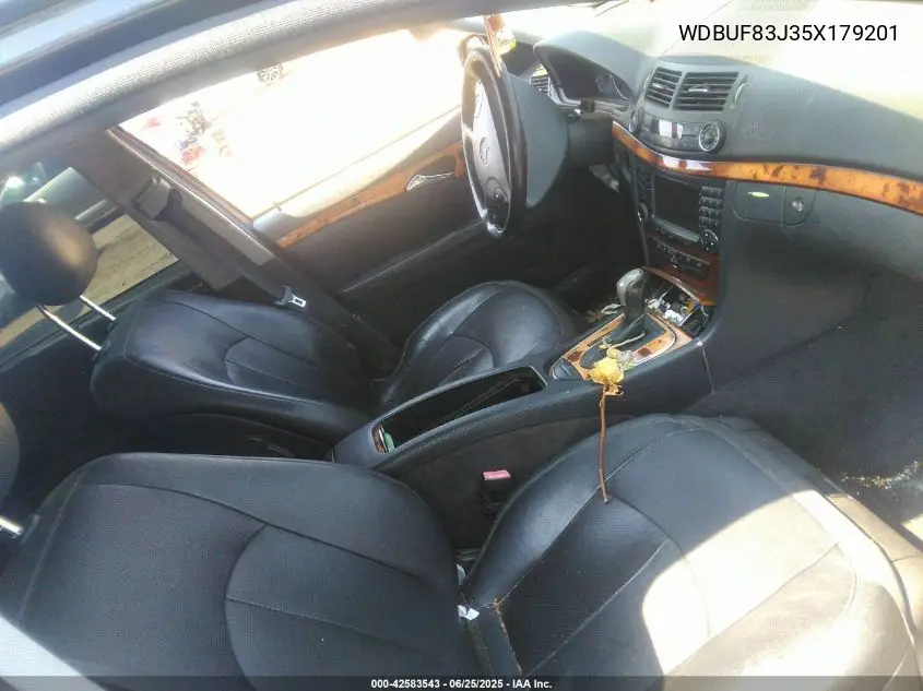 2005 Mercedes-Benz E 500 4Matic VIN: WDBUF83J35X179201 Lot: 42583543
