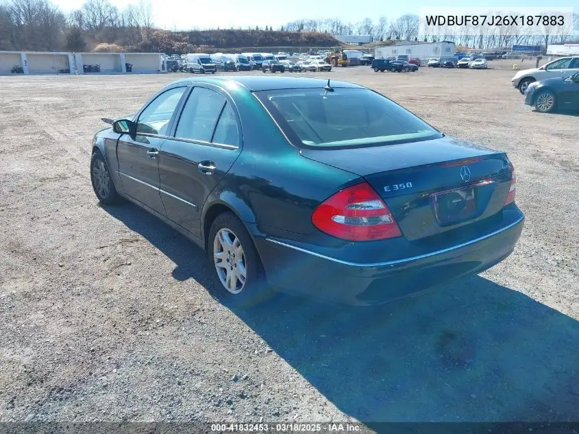 2006 Mercedes-Benz E 350 4Matic VIN: WDBUF87J26X187883 Lot: 41832453