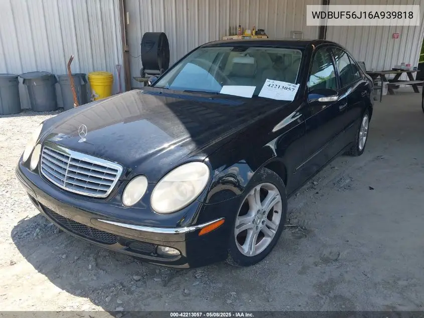 2006 Mercedes-Benz E 350 VIN: WDBUF56J16A939818 Lot: 42213057