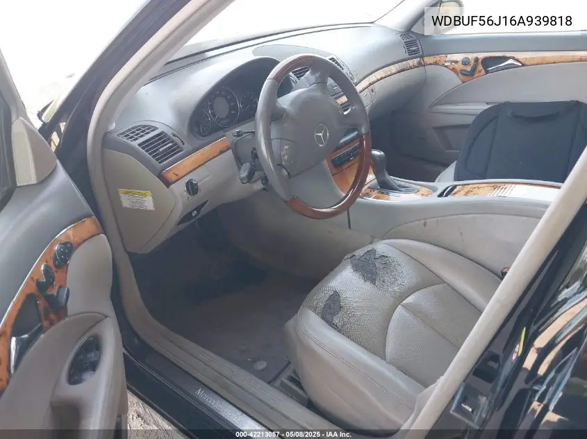 2006 Mercedes-Benz E 350 VIN: WDBUF56J16A939818 Lot: 42213057