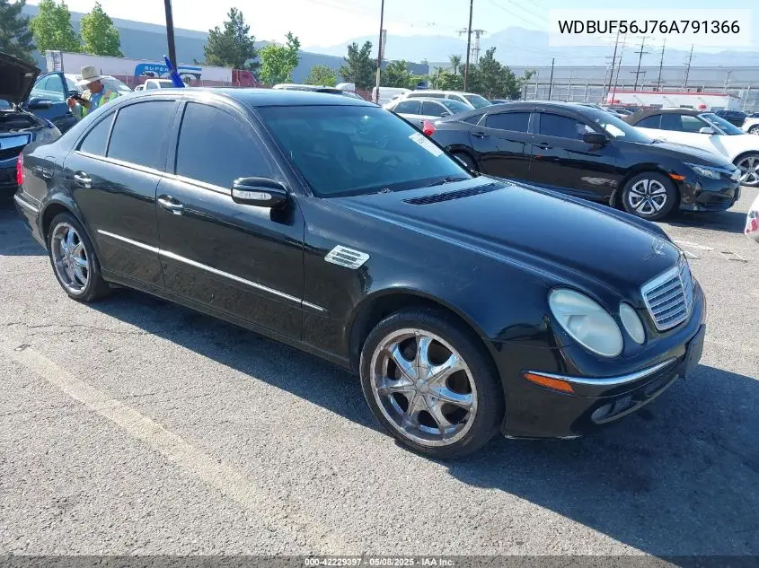 2006 Mercedes-Benz E 350 VIN: WDBUF56J76A791366 Lot: 42229397