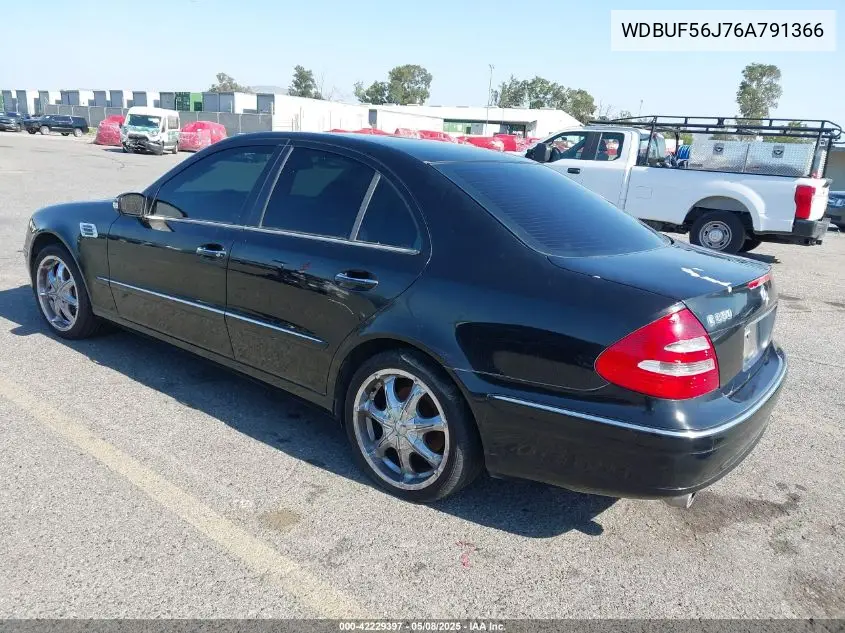 2006 Mercedes-Benz E 350 VIN: WDBUF56J76A791366 Lot: 42229397