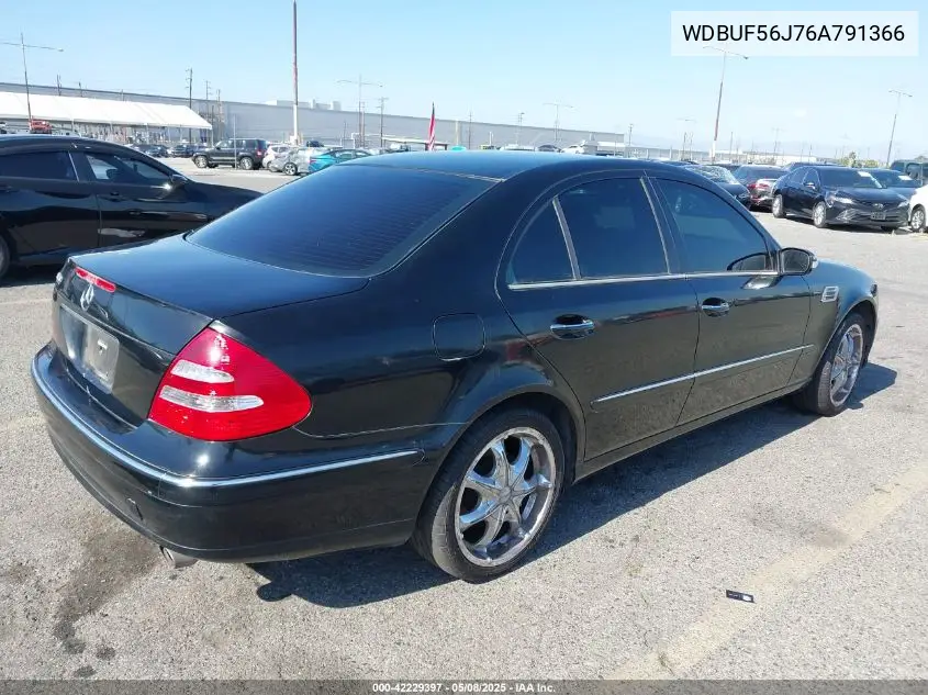 2006 Mercedes-Benz E 350 VIN: WDBUF56J76A791366 Lot: 42229397