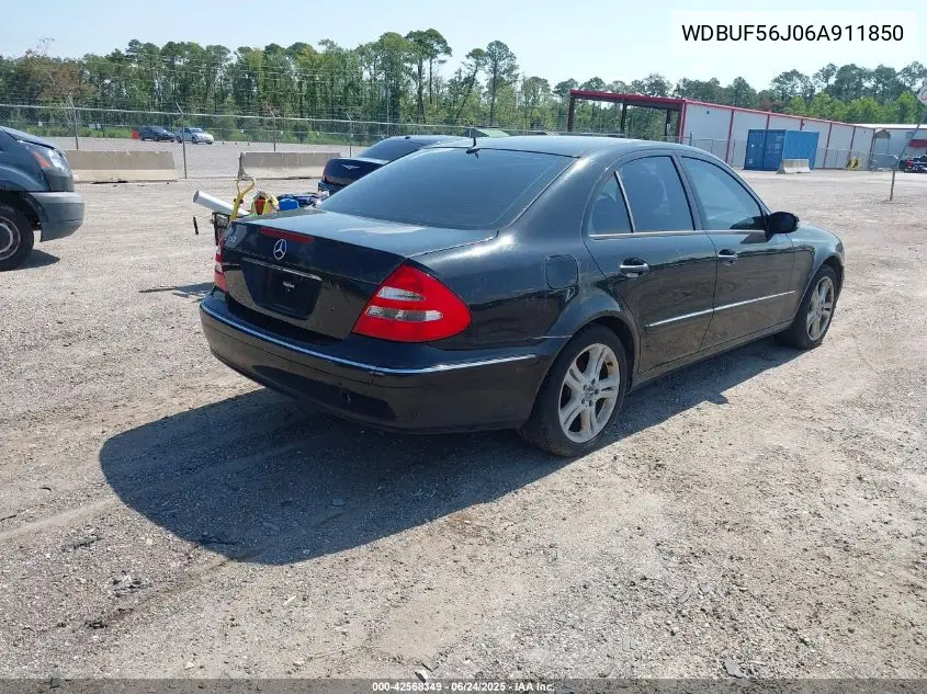 2006 Mercedes-Benz E 350 VIN: WDBUF56J06A911850 Lot: 42568349