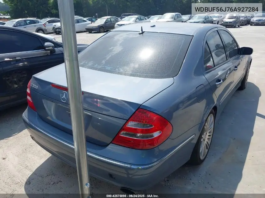 2006 Mercedes-Benz E 350 VIN: WDBUF56J76A927284 Lot: 42575898