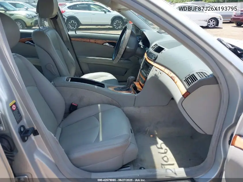 2006 Mercedes-Benz E 350 4Matic VIN: WDBUF87J26X193795 Lot: 42579065