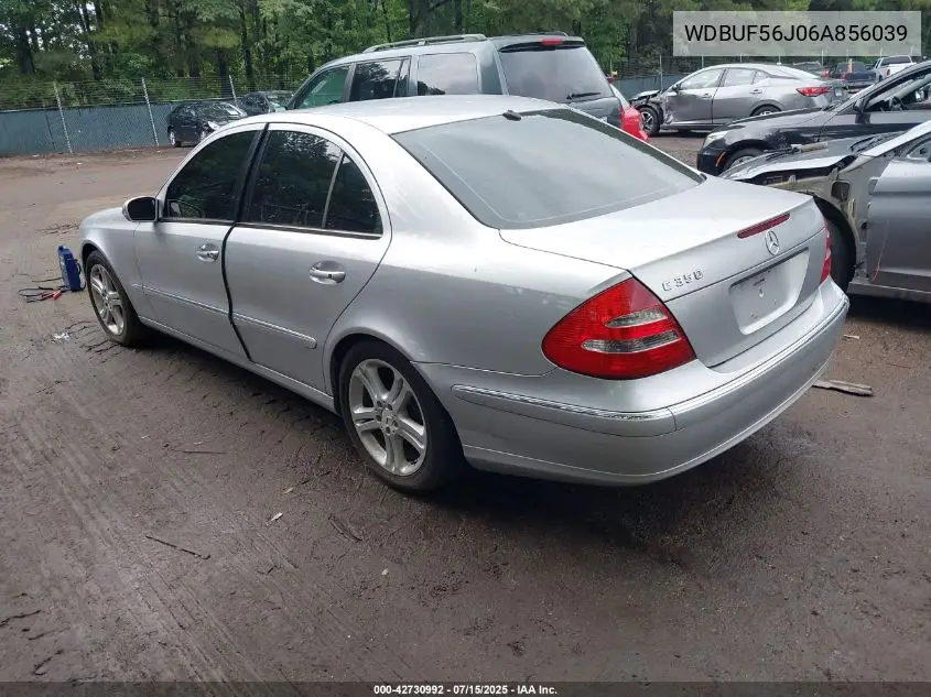 2006 Mercedes-Benz E 350 VIN: WDBUF56J06A856039 Lot: 42730992